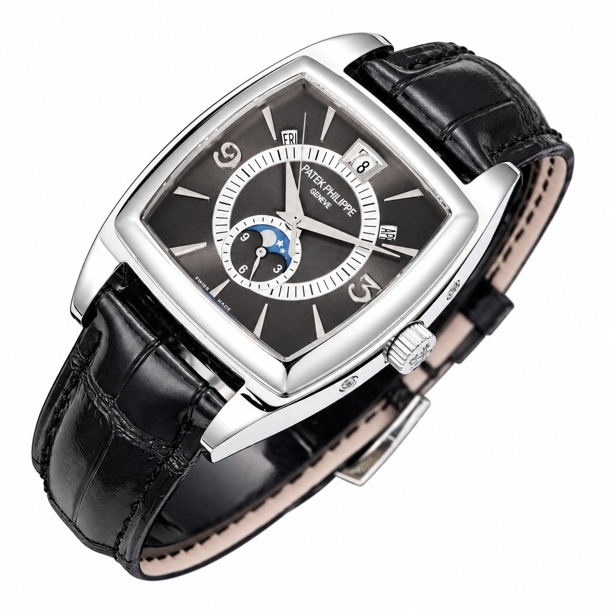 Patek Philippe White Gold Gondolo Slate Dial Moon Phase