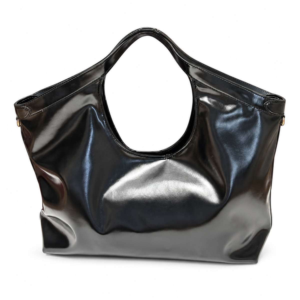 Gucci Silhouette Large Tote Bag Black Patent
