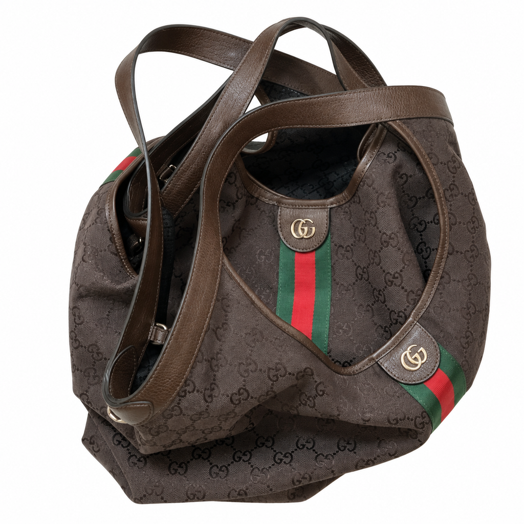 Gucci Ophidia GG Supreme Web Hobo Bag