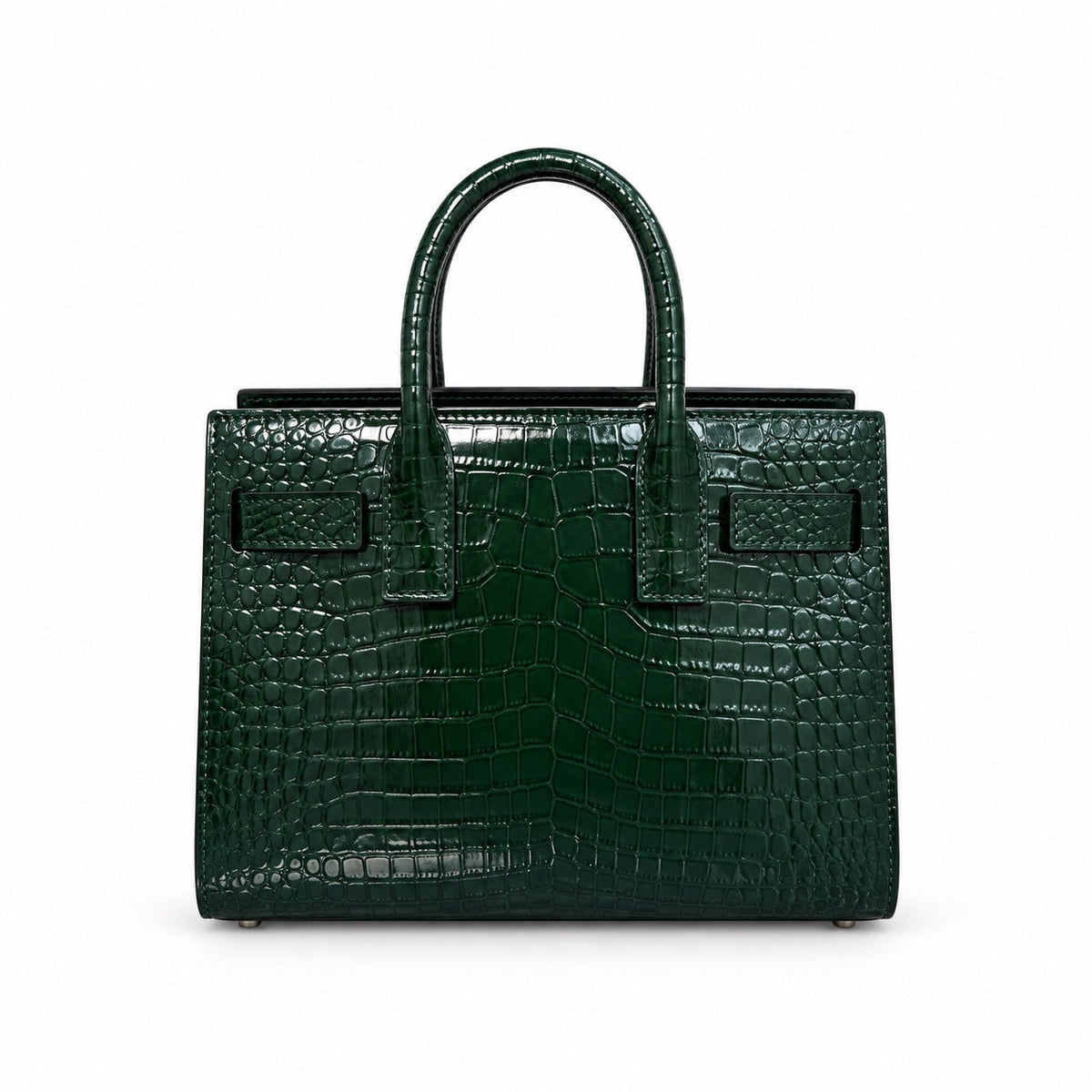 YSL Sac de Jour Small Bag – Forest Green Croc-Embossed