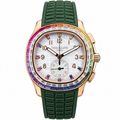 Patek Philippe Rose Gold Aquanaut Chronograph Rainbow Green