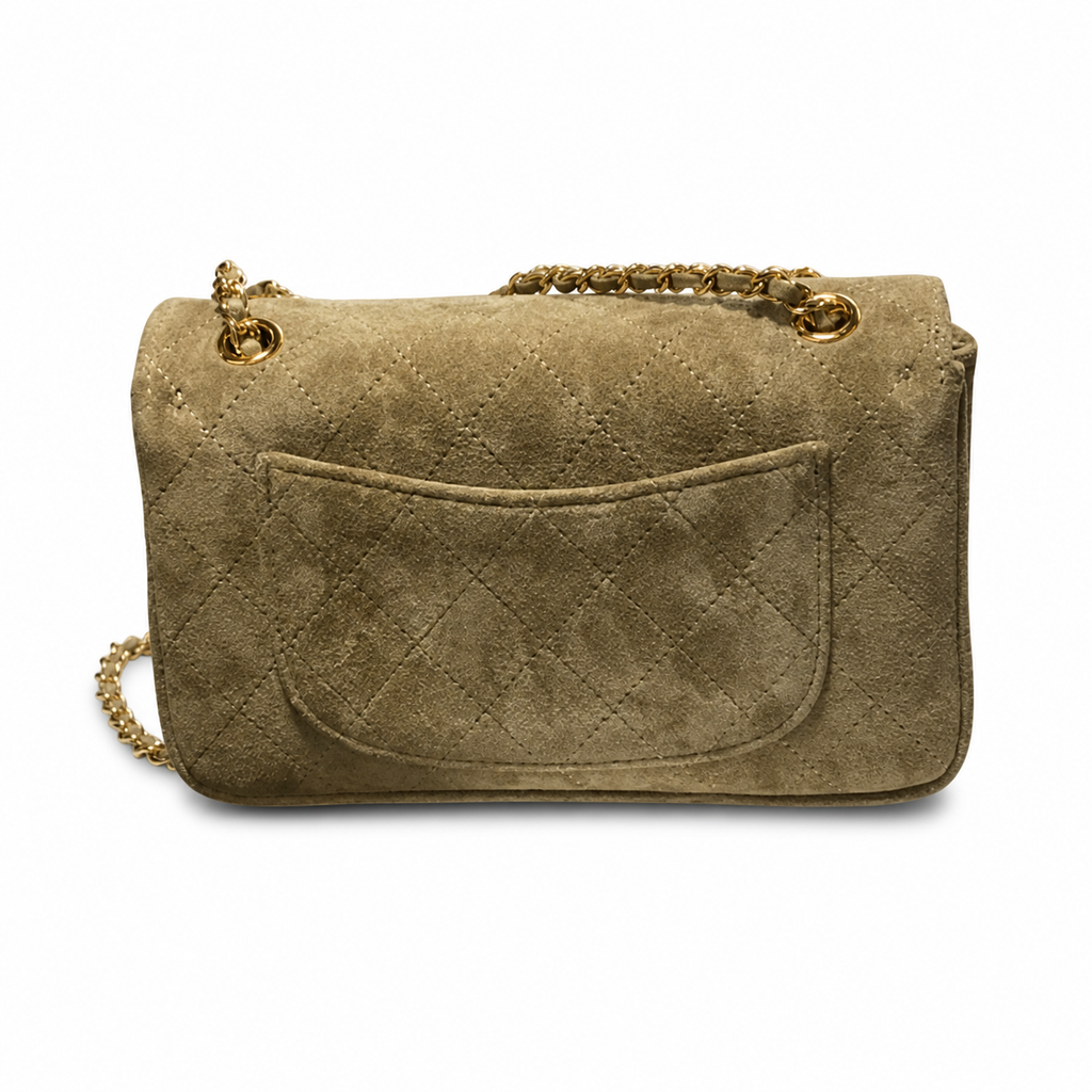 Chanel Classic Quilted Crossbody Flap Bag | CC Hardware & Gold Chain — 20cm