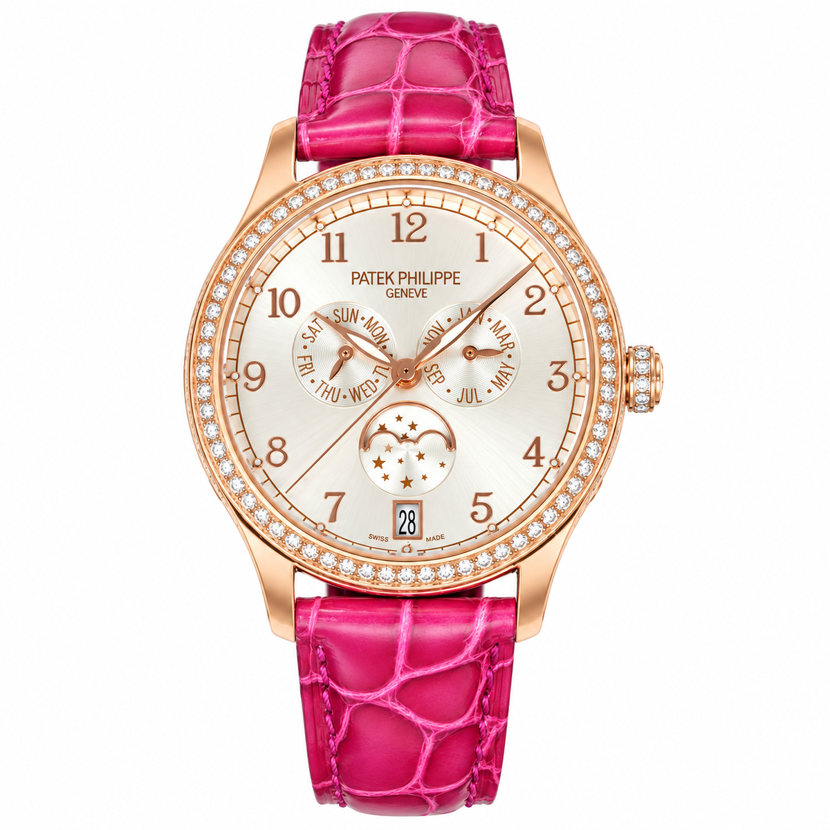 Patek Philippe Stainless Steel GMT Moon Phase