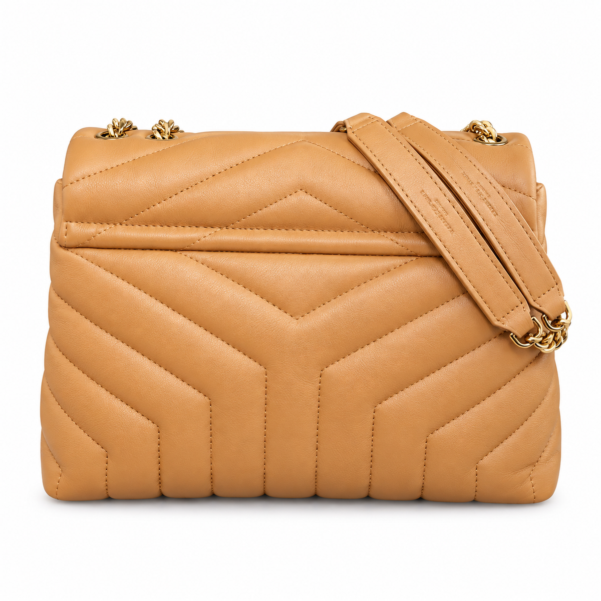 Saint Laurent Loulou Small Chain Bag in Natural