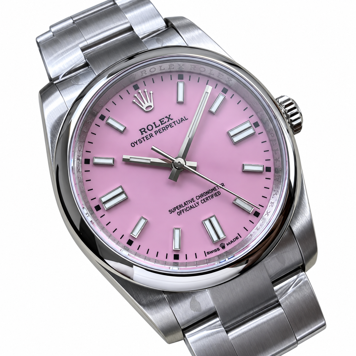 Rolex Oyster Perpetual 41 Steel Pink Dial
