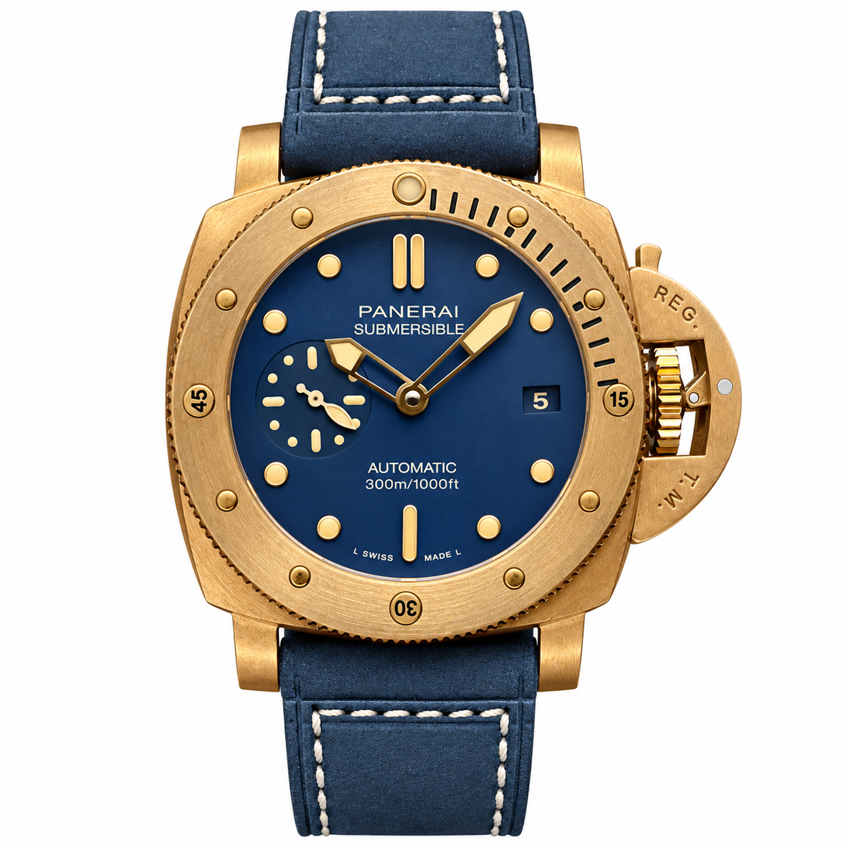 Panerai Luminor Due Automatic 44mm Men's Steel Watch Black Dial