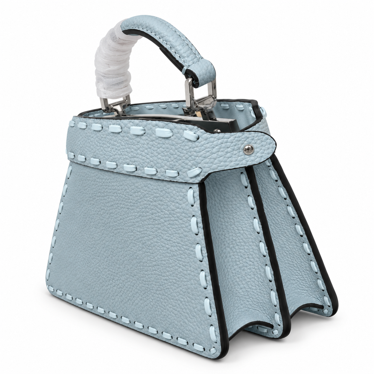 Fendi Mini Handbag 20cm – FF Monogram Top Handle Bag