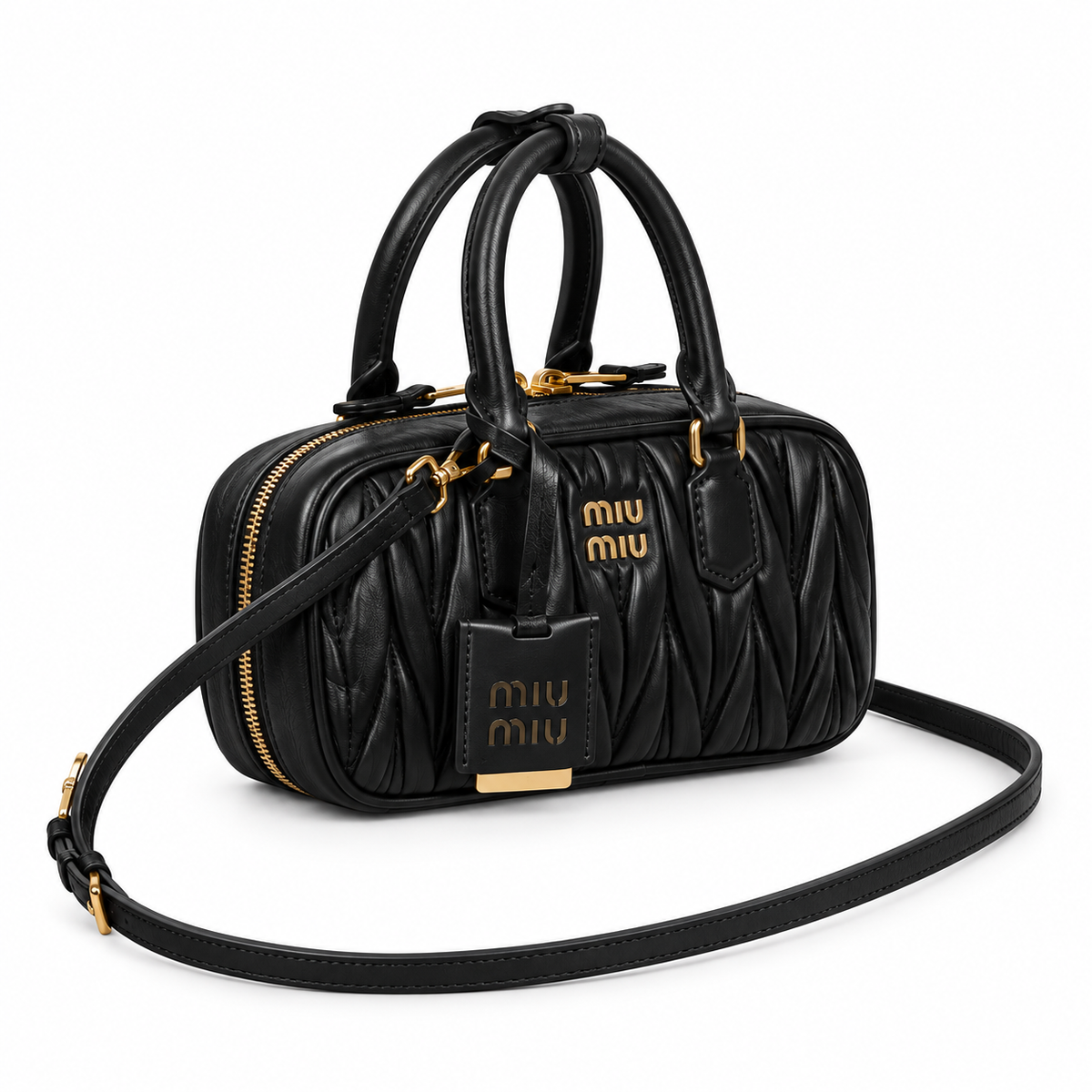 Miu Miu Matelassé Leather Slim Crossbody Bag