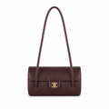 Chanel Dark Chocolate Brown Cylindrical Shoulder Bag | Gold CC — 20cm