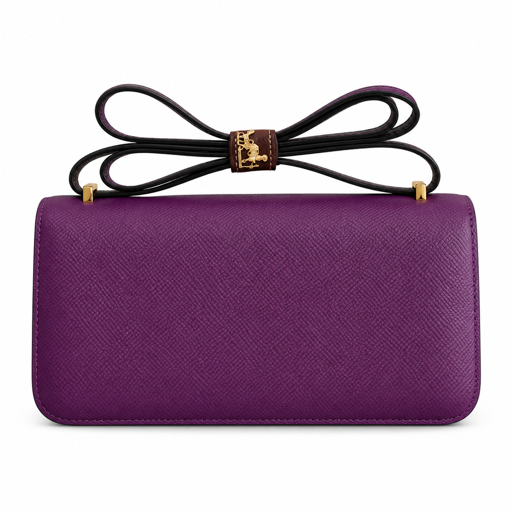 Hermès Constance 26 Cassis Epsom Gold HW