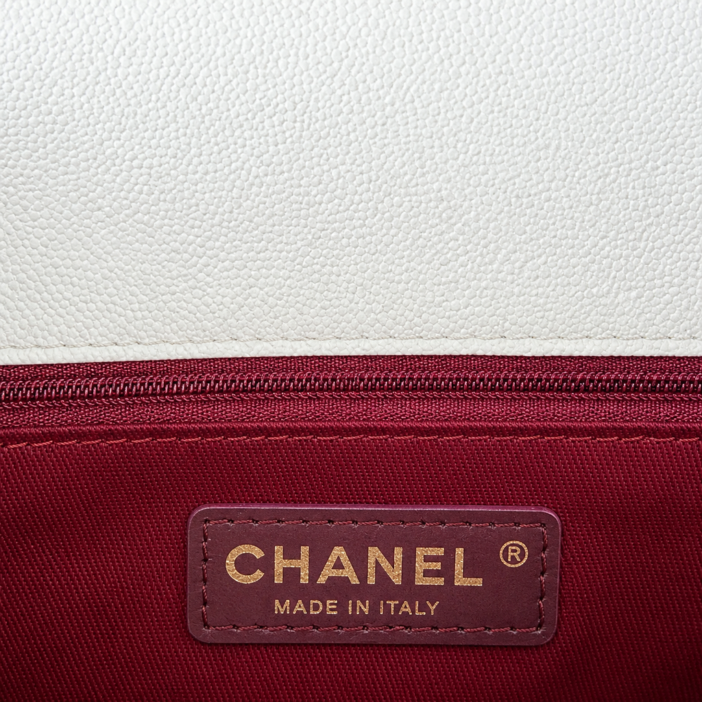 Chanel Classic Quilted Flap Bag | CC Turn-Lock Leather Chain Strap — 24cm