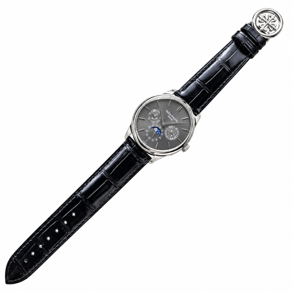 Patek Philippe White Gold Perpetual Calendar Moon Phase