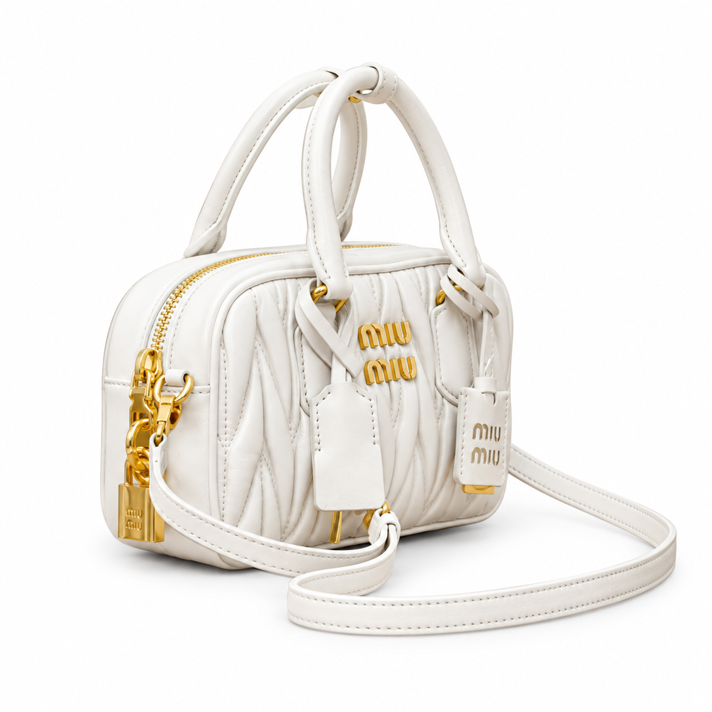 Miu Miu Small Leather Crossbody Bag 19cm