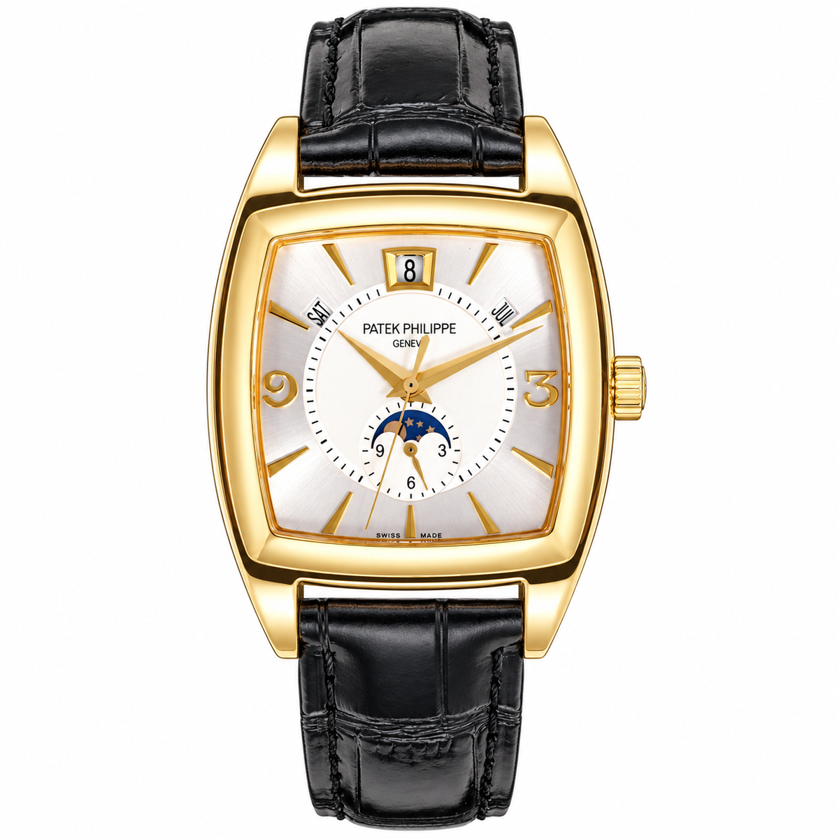 Patek Philippe Yellow Gold Gondolo Annual Calendar Moon Phase