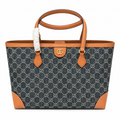 Gucci Bree GG Denim Large Tote Bag Blue