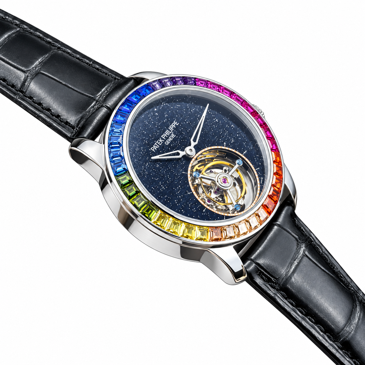 Patek Philippe White Gold Rainbow Tourbillon