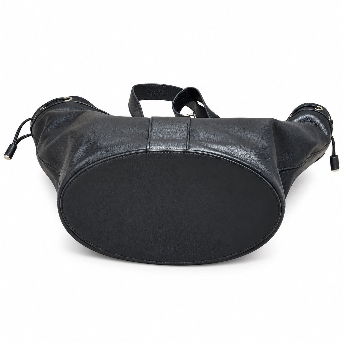 YSL Yslide Tote Bag – Black Leather