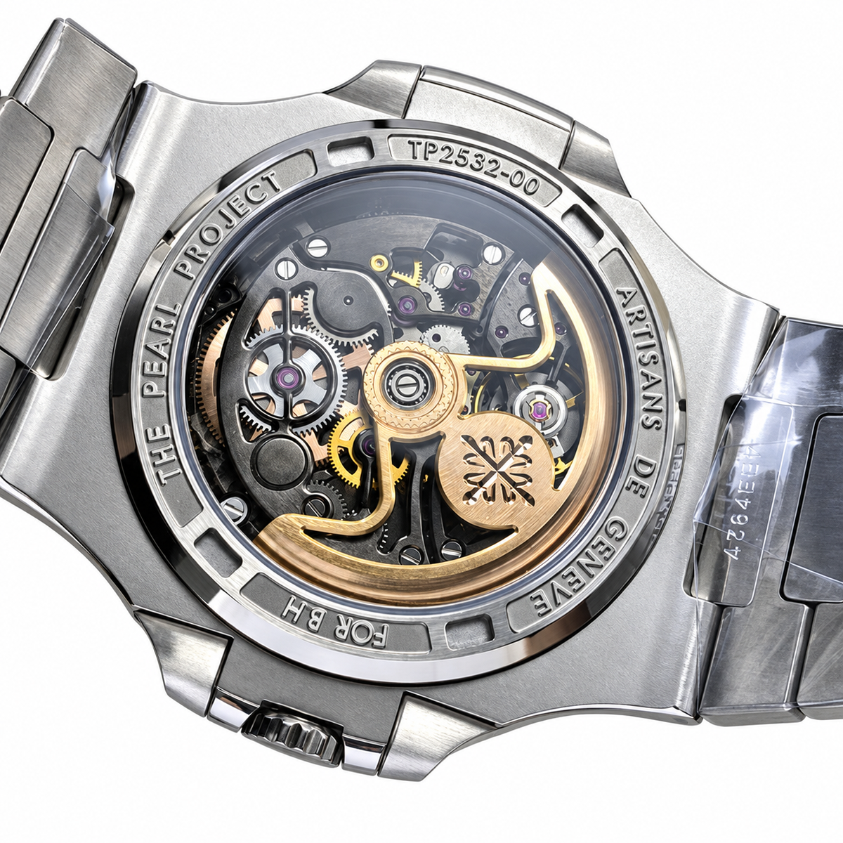 Patek Philippe Nautilus Skeleton Carbon Bezel Pearl Project