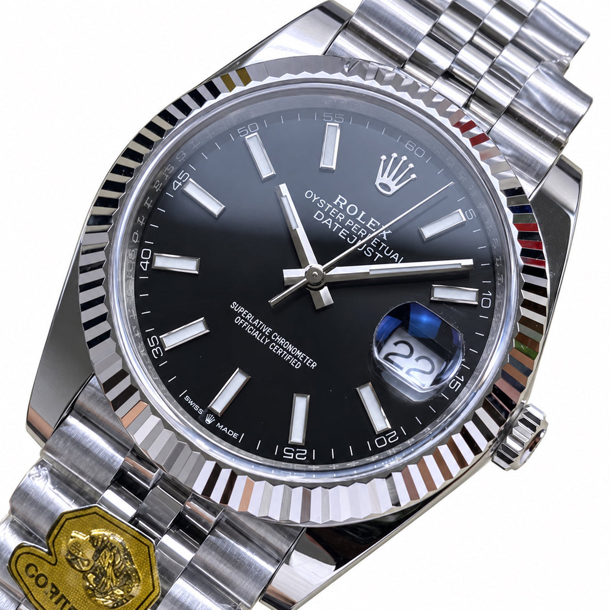 Rolex Datejust 41 Steel Black Dial Jubilee