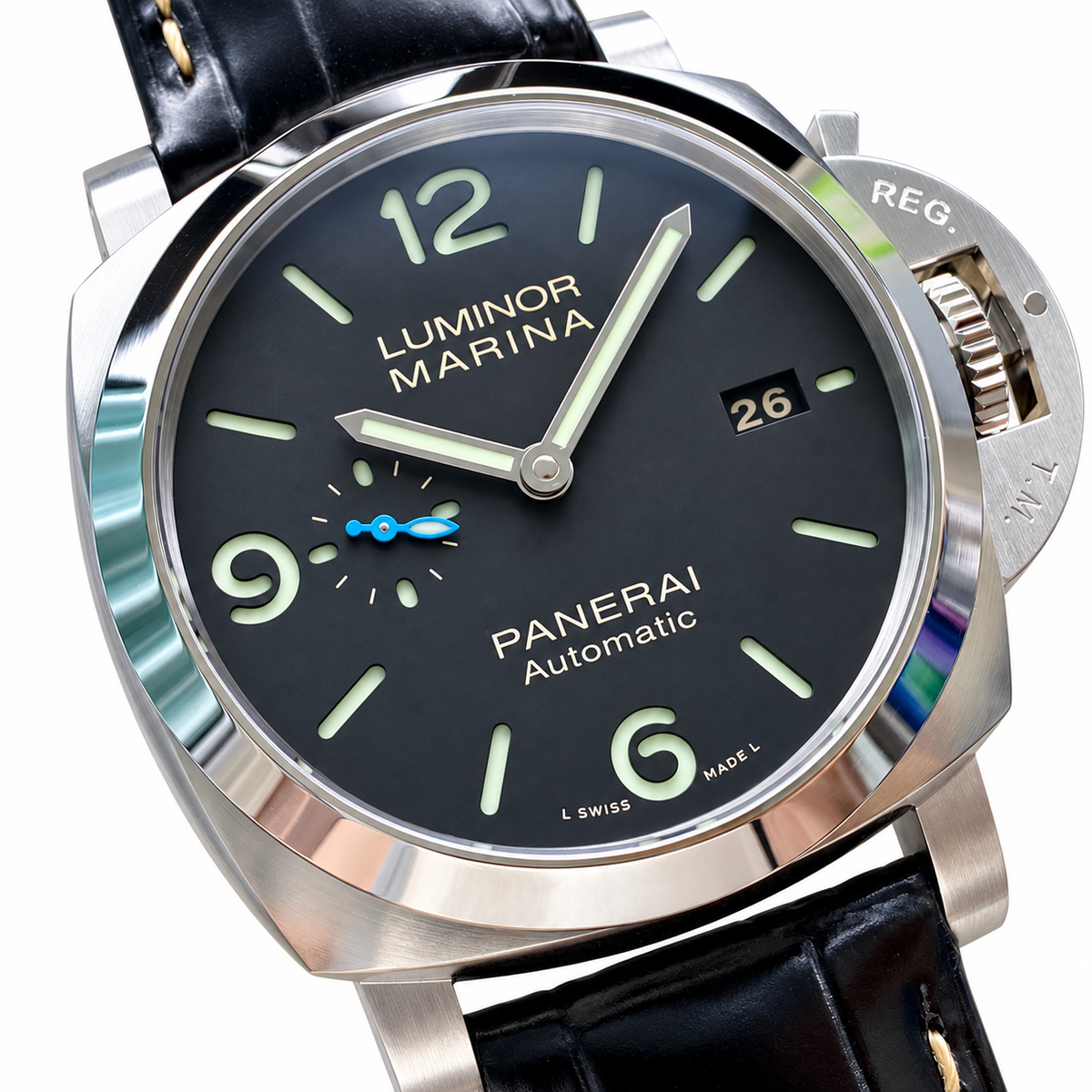 Panerai Luminor Automatic 44mm Men's Steel Watch Brown Dial