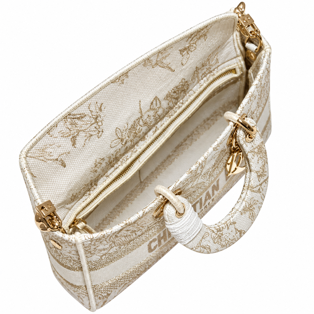 Dior Cannage Quilted Evening Top Handle Bag 26cm