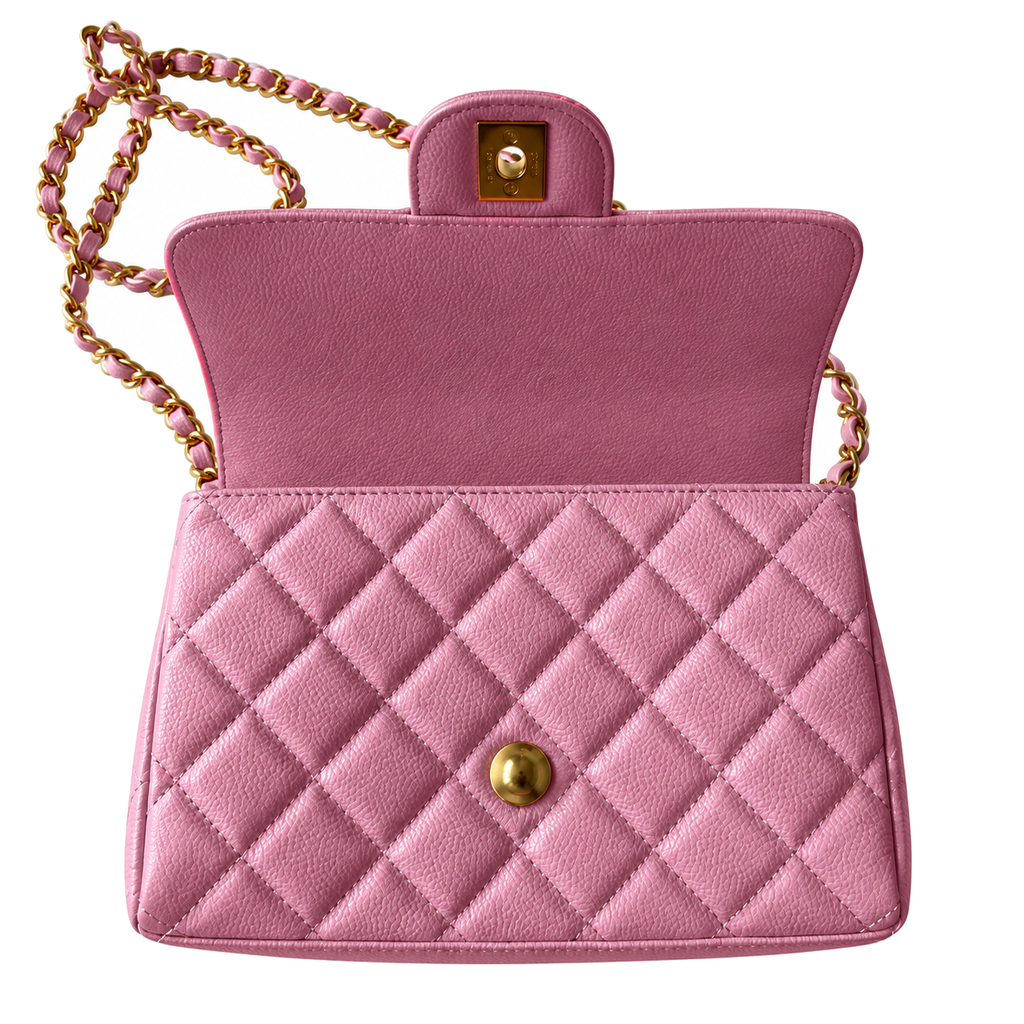 Chanel Quilted Mini Top Handle Bag 22×14.5×7cm