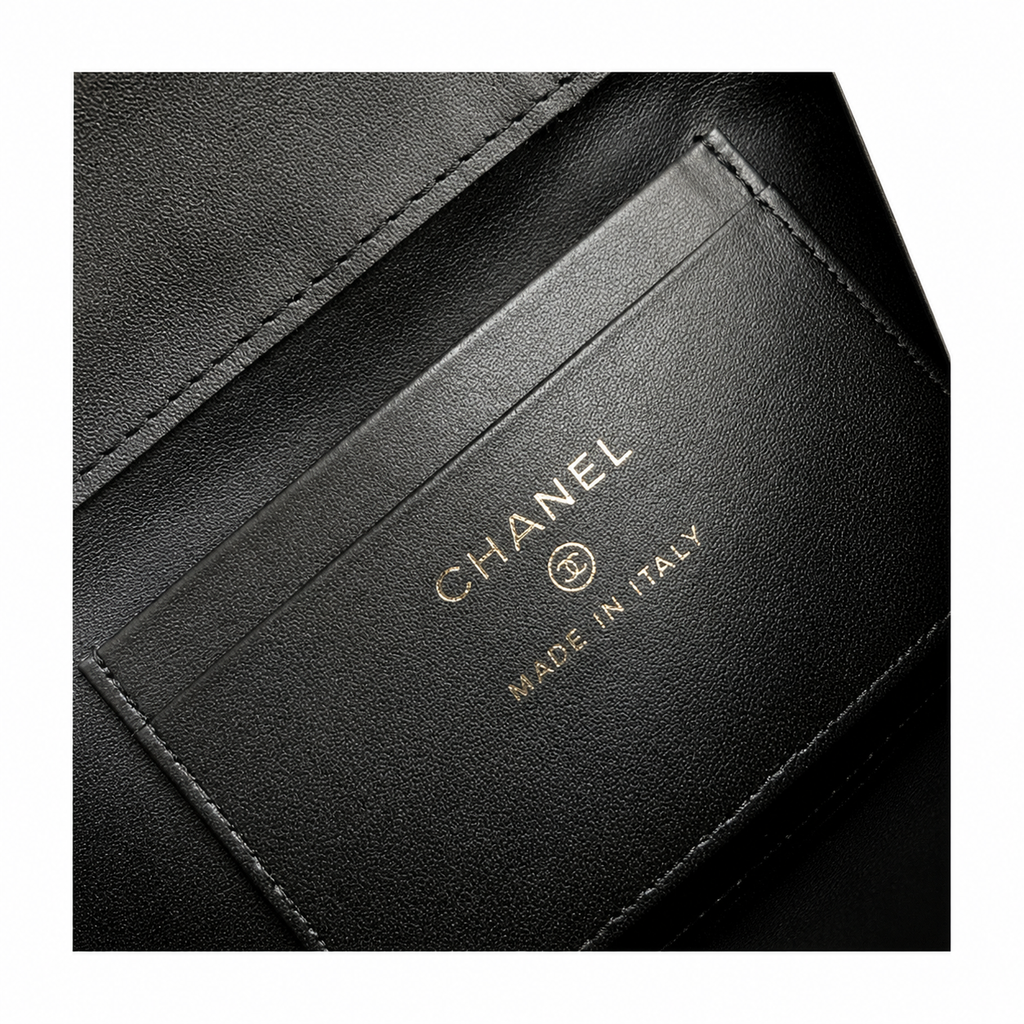 Chanel Coco Handle Quilted Denim Mini Flap | Charcoal & Gold CC — 11cm