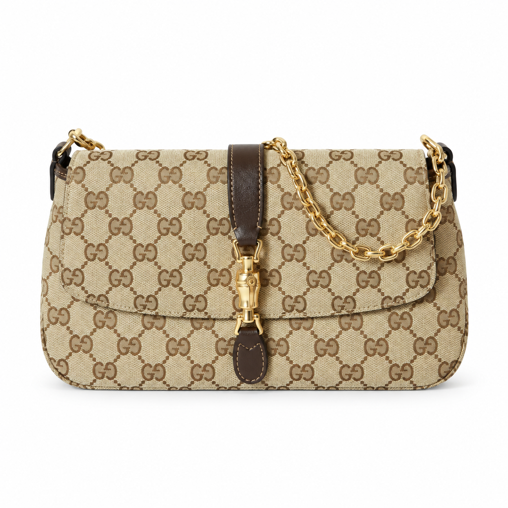 Gucci Jackie 1961 GG Supreme Chain Shoulder Bag