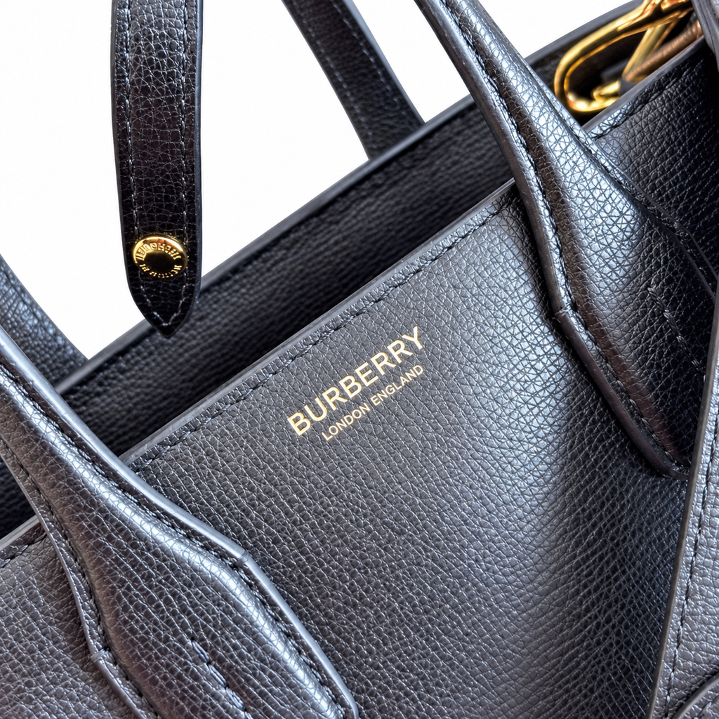 Burberry Noir Top Handle Tote
