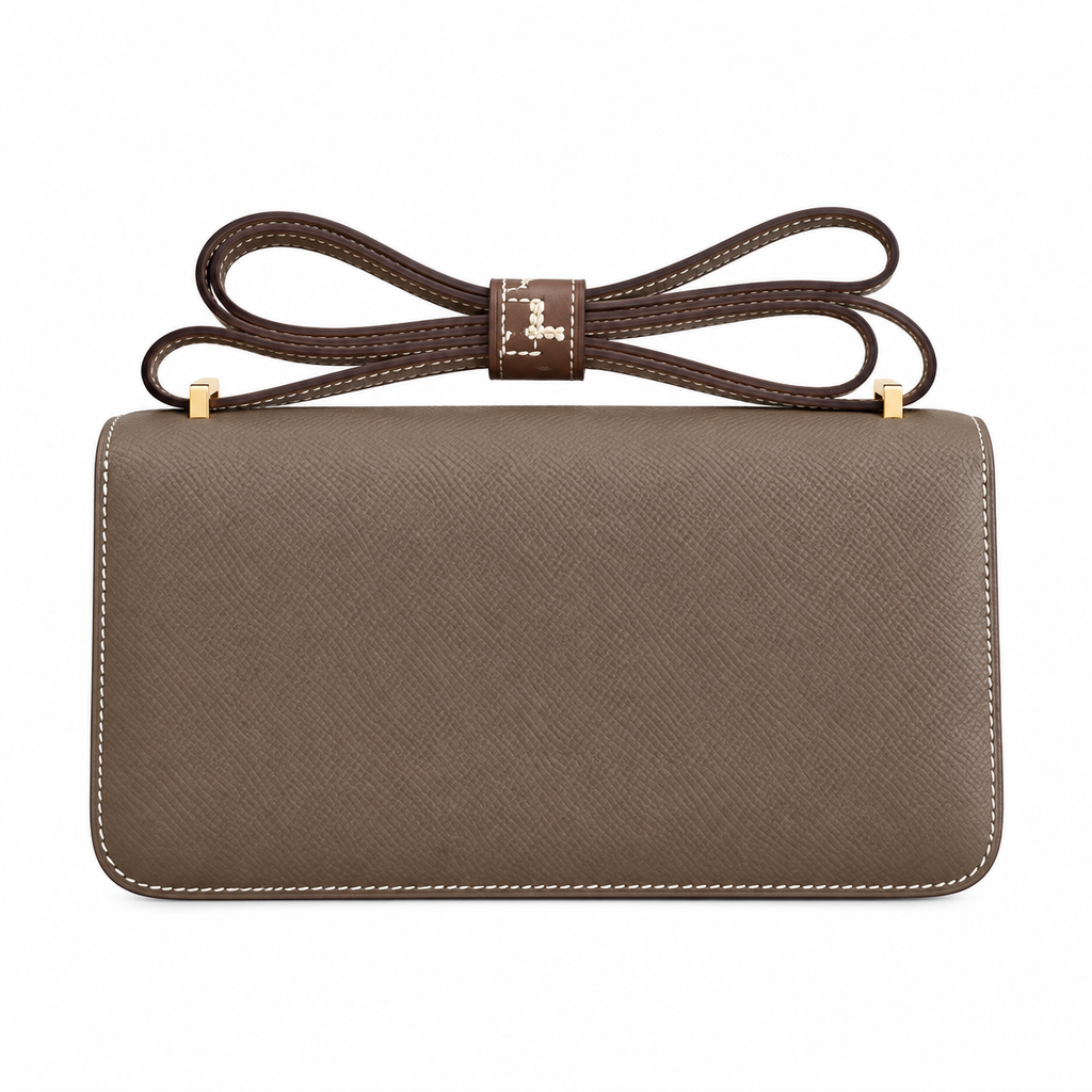 Hermès Lindy 26cm Crossbody Bag – Elephant Grey & Gold | Understated Luxury