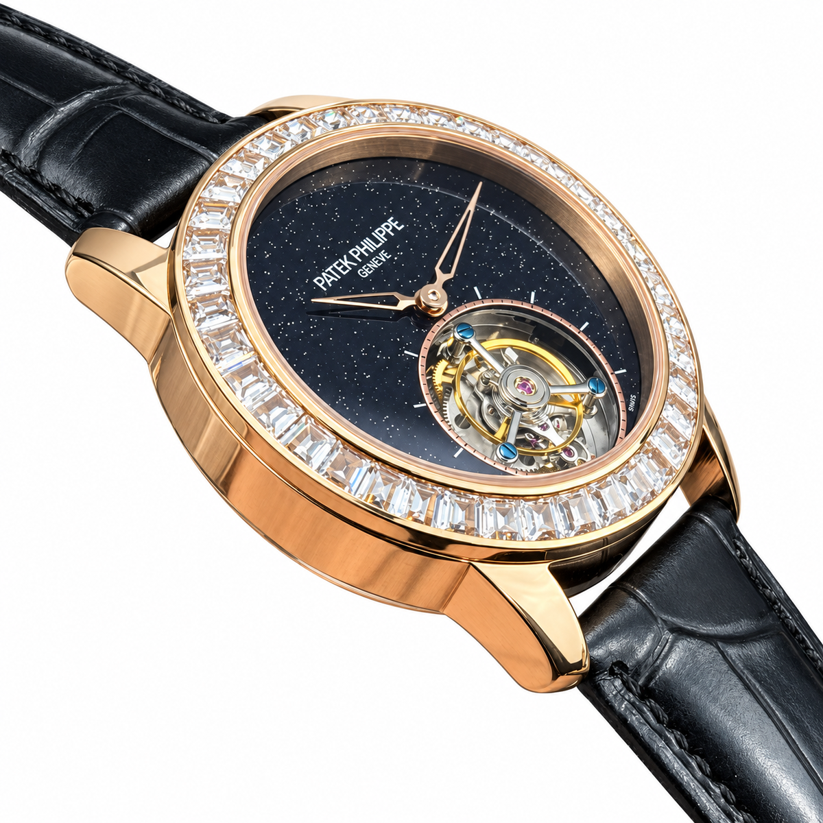 Patek Philippe Rose Gold Diamond Tourbillon Aventurine