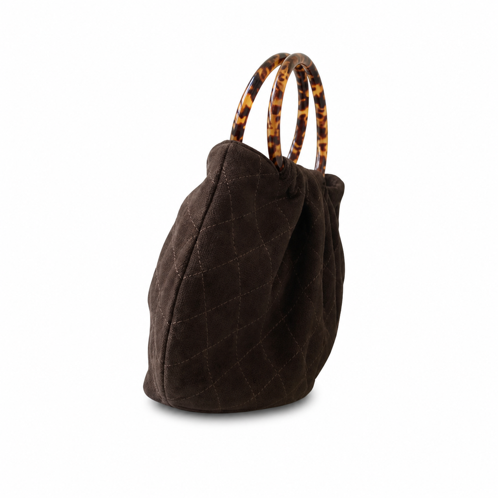 Chanel Quilted Lambskin Round Clasp Crossbody Bag
